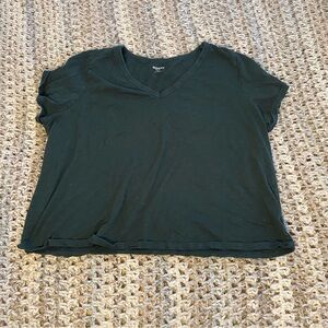 Old Navy Women's Forest Green Short Sleeve Tee
